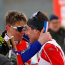 Teamkollegen und Freunde: Matteo Baud (FRA), Laurent Muhlethaler (FRA), (l-r)