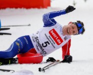 Endlich geschafft: Laurent Muhlethaler (FRA) wird Dritter.