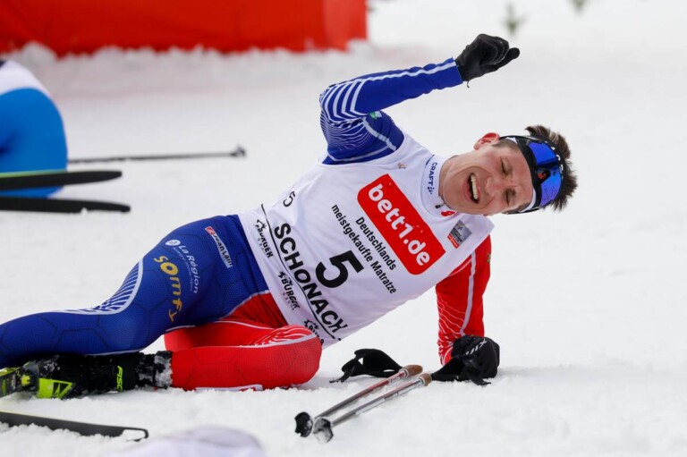 Endlich geschafft: Laurent Muhlethaler (FRA) wird Dritter.