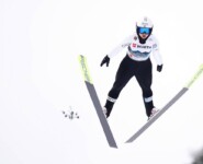 Gyda Westvold Hansen (NOR) setzte sich bereits auf der Schanze durch.