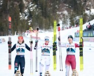 Nathalie Armbruster (GER), Gyda Westvold Hansen (NOR), Haruka Kasai (JPN), (l-r)