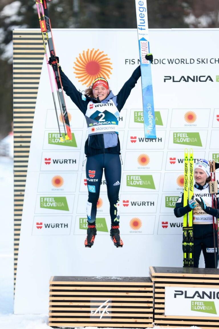 Nathalie Armbruster (GER) ist Vizeweltmeisterin.