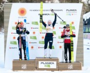 Das Podium: Nathalie Armbruster (GER), Gyda Westvold Hansen (NOR), Haruka Kasai (JPN), (l-r)