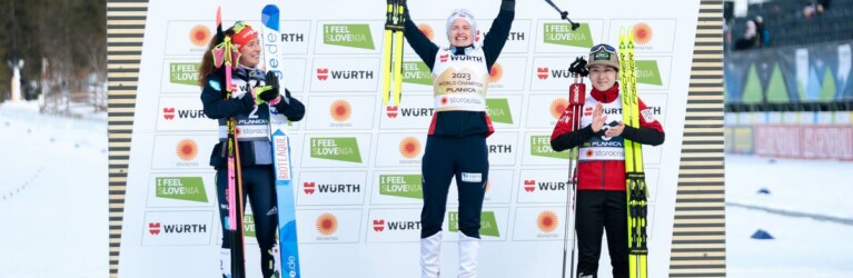 Das Podium: Nathalie Armbruster (GER), Gyda Westvold Hansen (NOR), Haruka Kasai (JPN), (l-r)