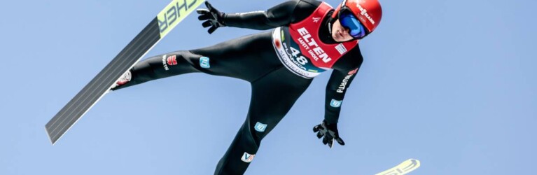 Julian Schmid (GER) zeigte den weitesten Sprung.