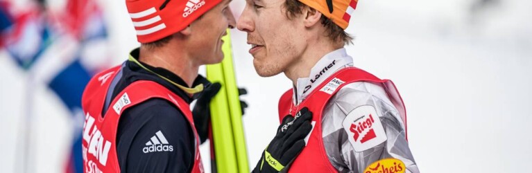 Länderübergreifendes Teamwork zwischen Franz-Josef Rehrl (AUT) und Julian Schmid (GER), (l-r)