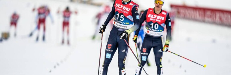 Vinzenz Geiger (GER) und Manuel Faißt (GER) liefen auf die Ränge vier und fünf nach vorne.
