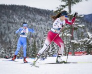 Japan und Italien liefen lange gemeinsam: Haruka Kasai (JPN)