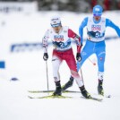 Akito Watabe (JPN) konnte Aaron Kostner (ITA) nicht hinter sich halten.