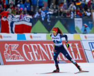 Nathalie Armbruster (GER) startet in ihr Rennen.