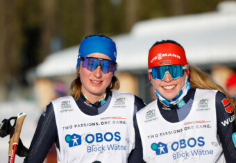 Doppelsieg für Sophia Maurus (GER) und Trine Goepfert (GER), (l-r) beim COC in Rena (NOR):