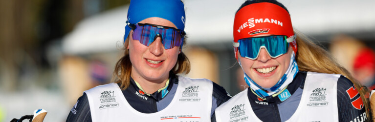 Doppelsieg für Sophia Maurus (GER) und Trine Goepfert (GER), (l-r) beim COC in Rena (NOR):