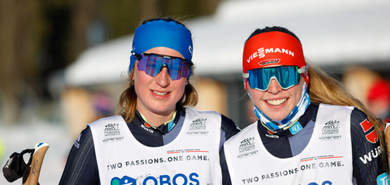 Doppelsieg für Sophia Maurus (GER) und Trine Goepfert (GER), (l-r) beim COC in Rena (NOR):