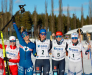 Frauenpower in Rena: Joanna Kil (POL), Annika Malacinski (USA), Sophia Maurus (GER), Trine Goepfert (GER), Kjersti Graesli (NOR), (l-r)
