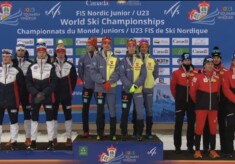 Das deutsche Team gewinnt bei der Junioren-WM im kanadischen Whistler die Goldmedaille vor Norwegen und Österreich.