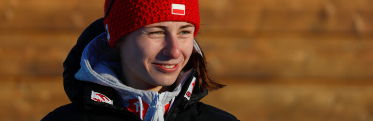 Joanna Kil (POL) bei der Siegerehrung