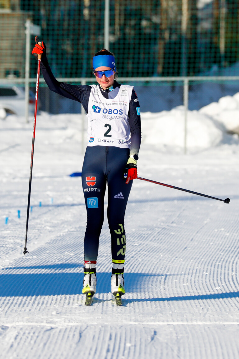 Sophia Maurus (GER) gewinnt den Wettkampf am Sonntag.