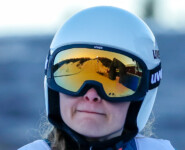 Hanna Midtsundstad (NOR) kehrte nach einjähriger Verletzungspause erst wenige Tage vor dem Wettkampf auf die Schanze zurück.