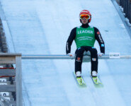 Terence Weber (GER) vor seinem Sprung beim COC in Rena (NOR)