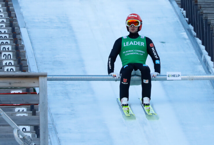 Terence Weber (GER) vor seinem Sprung beim COC in Rena (NOR)