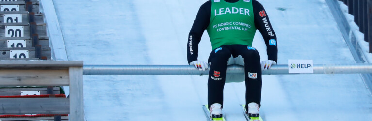 Terence Weber (GER) vor seinem Sprung beim COC in Rena (NOR)