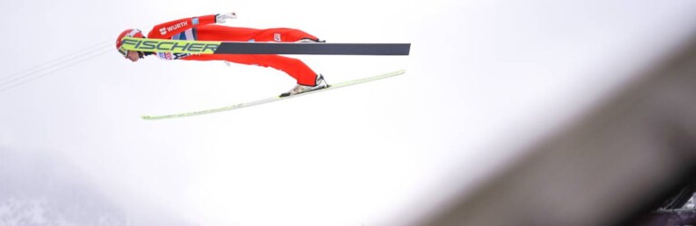 Eric Frenzel (GER) bei seinem Flug zur Rekordmedaille