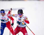 Laurent Muhlethaler (FRA) hängt hinter Stefan Rettenegger (AUT), (l-r) .