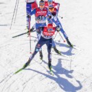 Johannes Rydzek (GER) mit den starken Läufern Eero Hirvonen (FIN) und Ilkka Herola (FIN)