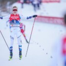 Jens Luraas Oftebro (NOR) ist glücklich über den zweiten Platz.