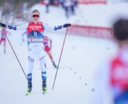 Jens Luraas Oftebro (NOR) ist glücklich über den zweiten Platz.