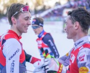 Der neue und der alte Weltmeister: Jarl Magnus Riiber (NOR) und Johannes Lamparter (AUT)