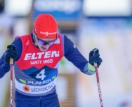 Julian Schmid (GER) konnte das Tempo nicht ganz mitgehen.