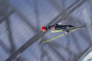 Terence Weber (GER) springt am Holmenkollen in Oslo (NOR).