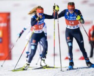 Maria Gerboth (GER) läuft vor Magdalena Burger (GER).
