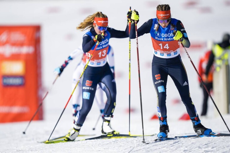 Maria Gerboth (GER) läuft vor Magdalena Burger (GER).