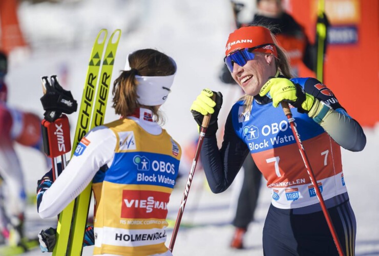 Jenny Nowak (GER) freut sich über einen gelungenen Saisonabschluss.