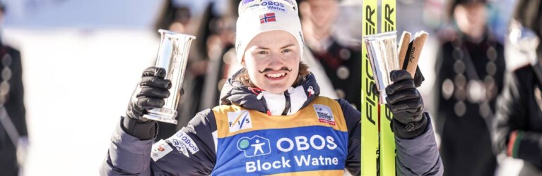 Gyda Westvold Hansen (NOR) mit dem Siegerpokal sowie dem King's Cup.