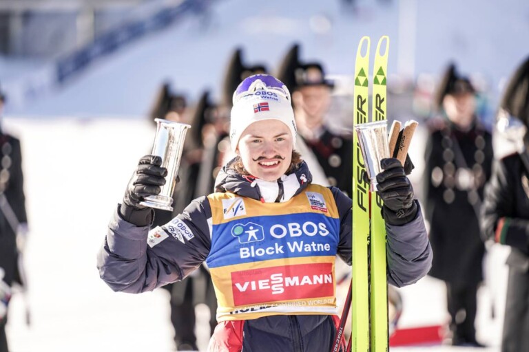 Gyda Westvold Hansen (NOR) mit dem Siegerpokal sowie dem King's Cup.