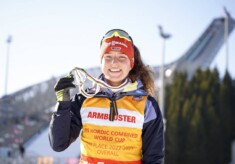Nathalie Armbruster (GER) wird Zweite in der Gesamtwertung.