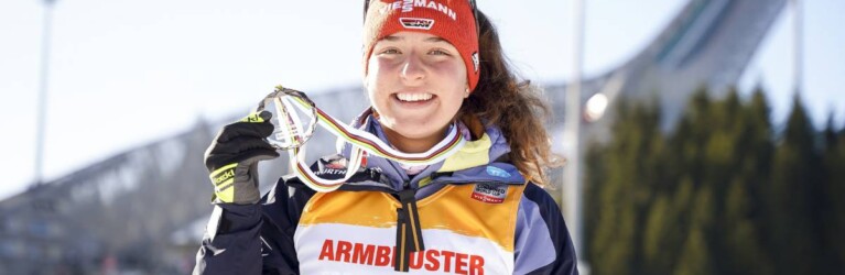 Nathalie Armbruster (GER) wird Zweite in der Gesamtwertung.