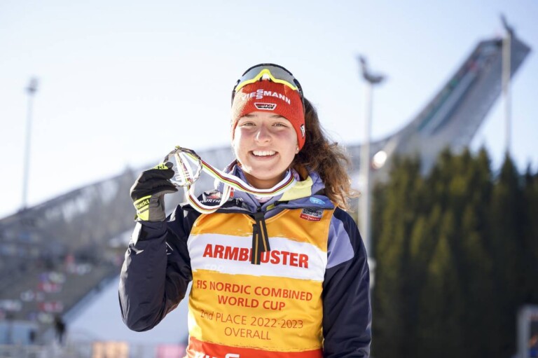 Nathalie Armbruster (GER) wird Zweite in der Gesamtwertung.