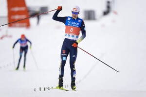 Vinzenz Geiger (GER) wird Zweiter in Oslo.