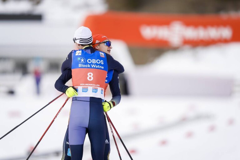 Gemeinsam zum Erfolg: Julian Schmid (GER), Vinzenz Geiger (GER), (l-r)