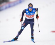 Jakob Lange (GER) lief ein starkes Rennen und wurde Achter.