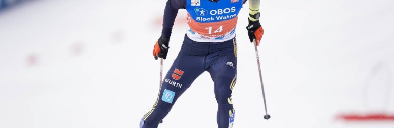 Jakob Lange (GER) lief ein starkes Rennen und wurde Achter.