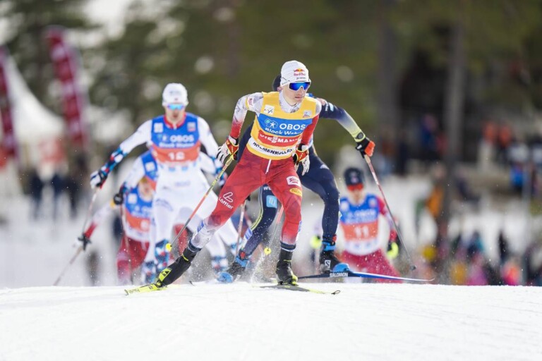 Johannes Lamparter (AUT) führte die Verfolgergruppe an.