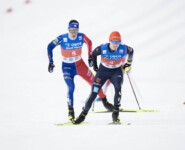 Julian Schmid (GER) läuft vor Laurent Mühlethaler.