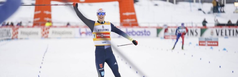 Vinzenz Geiger (GER) bringt den Sieg nach Hause.