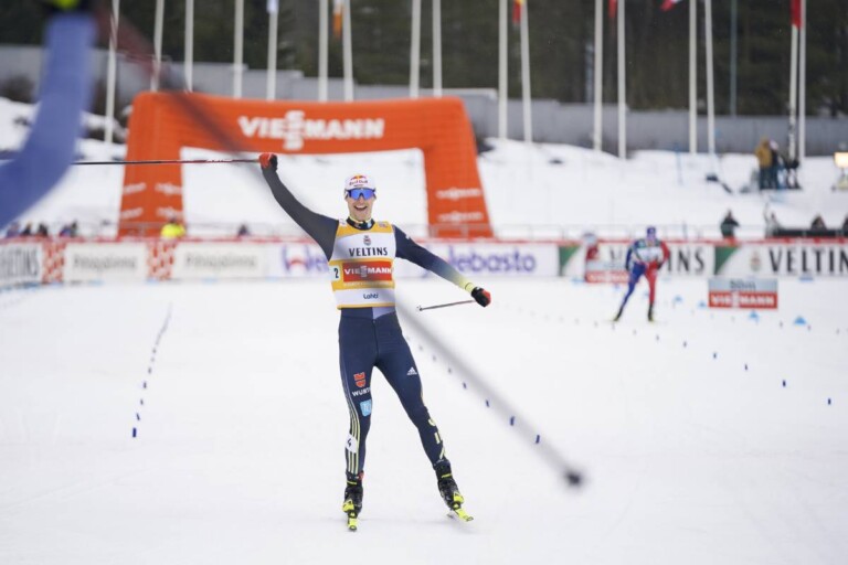 Vinzenz Geiger (GER) bringt den Sieg nach Hause.