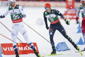 Julian Schmid (GER) musste im Kampf um Platz zwei einen Dämpfer hinnehmen.